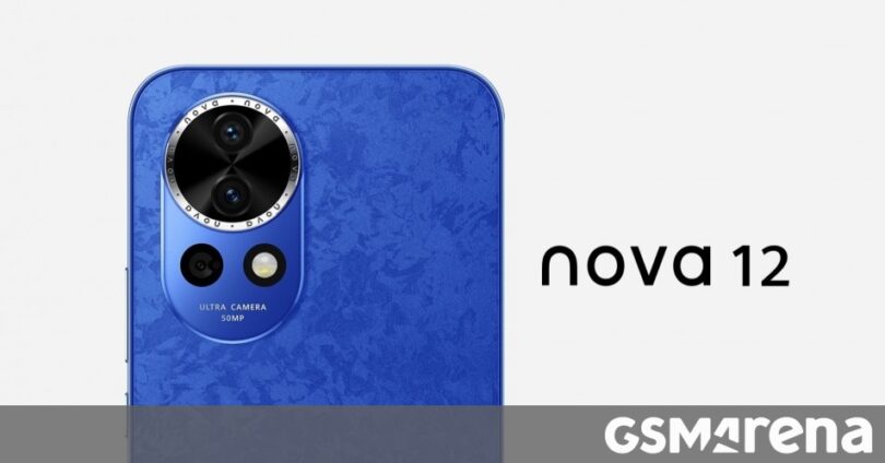 Huawei nova 12 unveiled with a 6.7" 120Hz screen and 60MP selfie camera, nova 12 Lite tags along