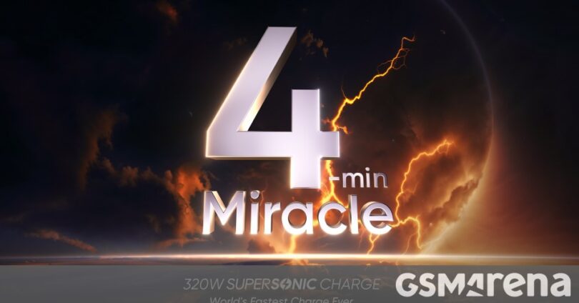 Realme's 320W SuperSonic Charge fills the battery in under 5 minutes